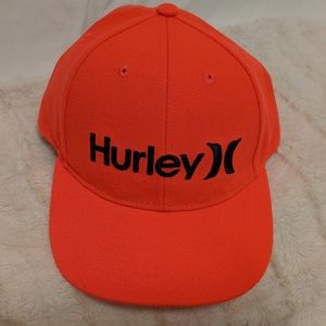 Hurley Accessories - NEW Orange Hurley Snapback Hat Hurley Accessories - NEW Orange Hurley Snapback Hat